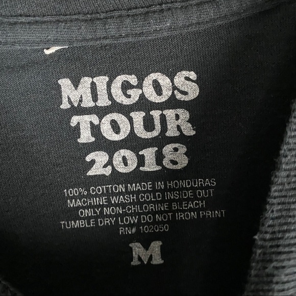 Migos Tour 2018 Long Sleeve Shirt Size Medium - Picture 4 of 8